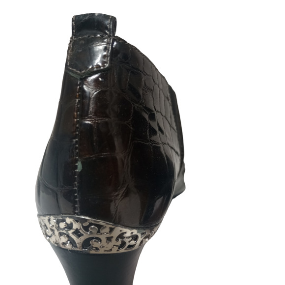 Brighton Trill Patent Leather Ankle Boots Size 7M - Picture 8 of 11